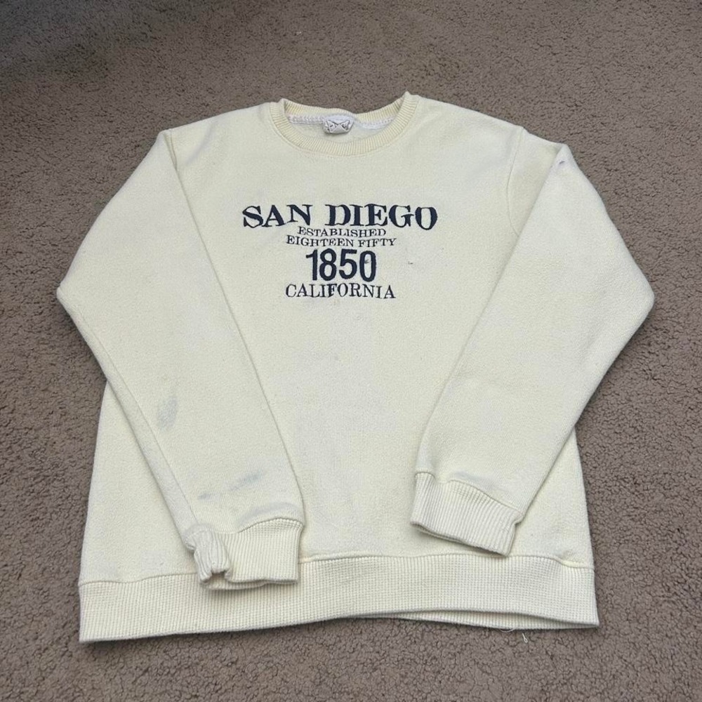 San Diego cream sweatshirt Size L
